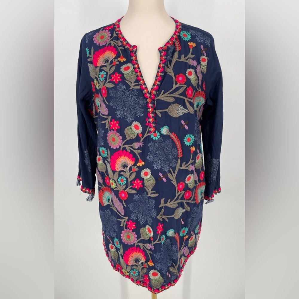 Soft Surroundings Paraiso Tunic Top - Embroidered - Picture 3 of 5